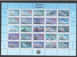 1996 Navigation - Sail And Motor Ships-   Sheet Of 25 Sc 900  MNH ** - Marshall