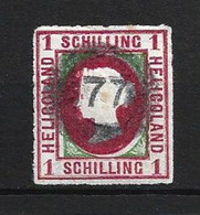 1867 HELIGOLAND 1 SCH. GOLDNER REPRINT WITH FAKE CANCELLATION - Héligoland