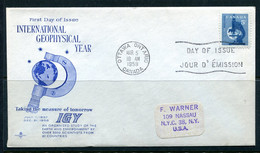 Canada 1958 FDC  Intl Geophysical Year 12699 - Storia Postale