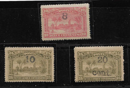 MAROC - Postes Locales - Mazagan à Marrakech N°59b, 60c, 61c  "Surcharges Noires" Neuf** - TBC - 3 Val. - SUP - - Unused Stamps