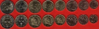 Cyprus Euro Full Set (8 Coins): 1 Cent - 2 Euro 2012 UNC - Chipre