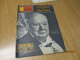 Old Magazine Winston Churchill 1965 Brasil - Otros & Sin Clasificación