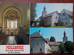 74 - PEILLONNEX - Eglise Prieuré Du XI° Siècle. (Multivues) - Peillonnex