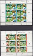 NEW ZEALAND 1971 Health, Set Of 2 Miniature Sheets MNH - Hockey (Veld)