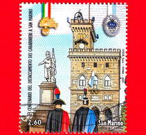 SAN MARINO - Usato - 2021 - 100 Anni Insediamento Dei Carabinieri A San Marino - Carabiniere, Gendarme, Piazza - 2.60 - Used Stamps