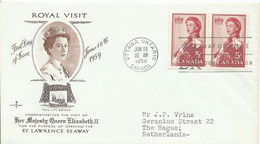 Canada Gelopen FDC Tgv. Opening The ST. Lawrence Seaway (6028) - Lettres & Documents