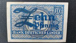 BILLET 1948 ALLEMAGNE 10 PFENNIG - Autres & Non Classés