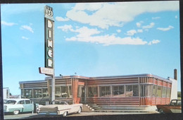 ► FORD FAIRLINE ,  CADILLAC Coupe "HART'S U.S. 30 DINER Restaurant"   Lancaster Pennsylvania - Lancaster