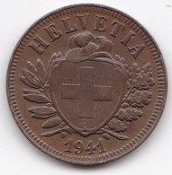 Suisse 2 Rappen 1941 B, En Bronze, KM# 4.2a - 2 Centimes / Rappen