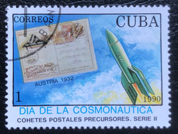 Cuba - C8/4 - (°)used - 1990 - Michel 3372 - Dag Van De Kosmonaut - Usati
