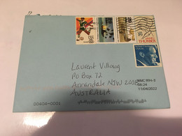 (3 H 9) USA Posted To Australia During COVID-19 Pandemic - With Multiples Stamps - Briefe U. Dokumente