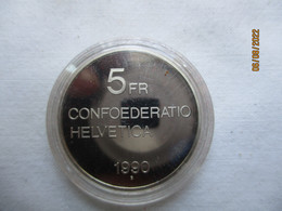 5 Francs Commémorative Gottfried Keller 1990 - Conmemorativos