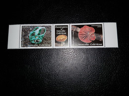 Caledonia 2022 Caledonie Mushroom Champignon PILZE FUNGI Ileodictyon 2v +label BDF WHITE BLANC - Unused Stamps