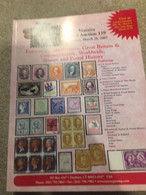 Nutmeg Stamp Sales Auction 139 2007 Extensive United States & Worldwide Stamps 526 Pgs - Cataloghi Di Case D'aste