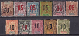 ANJOUAN - YVERT N° 20/30 * MH (20 OBLITERE) - COTE = 44 EUR. - - Unused Stamps