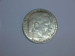 ALEMANIA 2 MARCOS PLATA 1939 F (Hindenburg)  (5559) - 2 Reichsmark