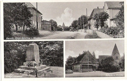 BERNITT Kreis Güstrow Bei Bützow Dorfstraße Mit Auto Denkmal Schule Kirche TOP-Erhaltung Ungelaufen - Buetzow