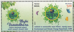 INDIA 2022 , MY STAMP, MAJHI VASUNDHARA,"My EARTH"Environment Conservation, 1v With Tab, MNH(**) - Nuevos