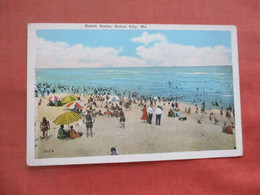 Beach Scene.  Ocean City   Maryland     Ref 5589 - Ocean City