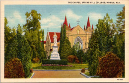 Alabama Mobile Spring Hill College The Chapel Curteich - Mobile