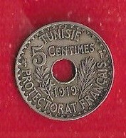 TUNISIE - PROTECTORAT FRANÇAIS - 5 CENTIMES - 1919. - Tunesien