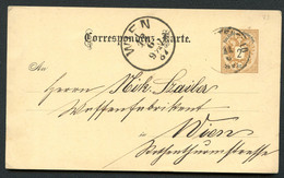 ÖSTERREICH Postkarte P43 Knittelfeld - Wien 1887 - Briefkaarten