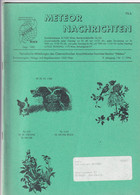 Meteor Nachrichten Jg. 9 Ausg. 1/1996 Munk Vienne Verlag Wien AK Sammlerverein - Loisirs & Collections