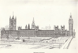 ANTICO DISEGNO - PALAZZO DI WESTMINSTER - (Parlamento Del Regno Unito) LONDRA - Andere Plannen