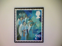 Great Britain, Scott #4177, Used(o), 2021, Cubist Christmas: Angels, 2nd - Ohne Zuordnung