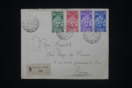 VATICAN - Enveloppe En Recommandé Pour Rome En 1939 - L 120595 - Brieven En Documenten