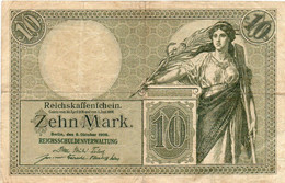 GERMANY- 10 MARK 1906 -  Wor:P-9b, Ros:R-27b - CIR. - 10 Mark