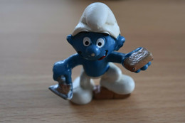 Schtroumpf, Smurf, Pitufo, Puffo, Schlumpf - Maçon - N° 20148 - Little Figures - Plastic