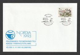 FINLAND 1993 NORDIA 1993 Exhibition: Exhibition Cover CANCELLED - Briefe U. Dokumente