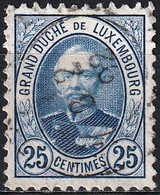 Luxembourg 1891 - Mi  60D - YT 62 ( Grand Duke Adolf ) Perf. 11½ - 1891 Adolphe Voorzijde