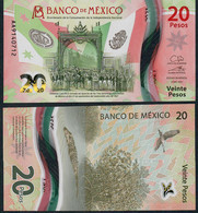 MEXICO NLP 20 PESOS 6.1.2021  #AA = FIRST Prefix AA        UNC. - Mexico