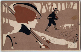 Illustrateur F. LASKOFF - Série Chasse - 1902 - Laskoff