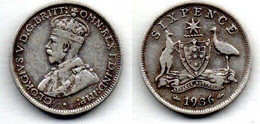 Australie -  6 Pence 1936 TB+ - Victoria