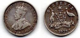 Australie -  6 Pence 1928 TB - Victoria