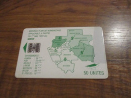 Télécarte Phonecard GABON - Nouveau Plan De Numérotage - 50 Unités - Gabon