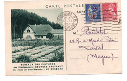 CPA  - FRANCE (78)) - LE CHESNAY - Bureaux Des Cultures  Des Etablissements  Georges Truffaut  - 1942 - Le Chesnay