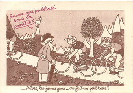 EFFEL - ILLUSTRATEUR - PUB - TOUR DE FRANCE CYCLISTE Et MARQUE De STYLO "BIC" - VARTE POSTALE ANCIENNE - TRES BON ETAT - Effel