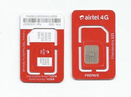 RARE MADAGASCAR MADAGASKAR  Carte SIM AIRTEL  NEUVE Nouveau Modèle  /  MALAGASY  NEW SIM Card AIRTEL  New Design - Madagascar