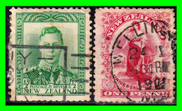 NEW ZEALAND  (OCEANIA  ) 2 SELLOS AÑO 1909 ZELANDIA - Usati