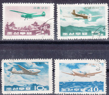 North Korea 1966 Airplanes Mi#727-730 Used - Korea, North