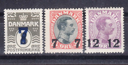 Denmark 1926 Mi#156-158 Mint Hinged - Ongebruikt