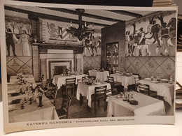 Cartolina Torino Taverna Dantesca Particolari Sala Del Boccaccio Via Nizza 5 ,1939 - Cafés, Hôtels & Restaurants