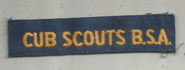 écusson Tissu , Scouts , Scout , Scoutisme , CUB SCOUTS B.S.A.,100 X 25 Mm - Escudos En Tela