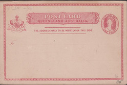 1865. QUEENSLAND AUSTRALIA  POST CARD ONE PENNY VICTORIA QUEENSLAND.  - JF430280 - Lettres & Documents