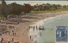 1900. Tasmania. POST CARD With Long Beach, Near Hobart To Washington USA With 2½ D TASMANS ARCH.  - JF430293 - Briefe U. Dokumente