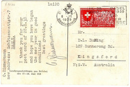 Switzerland 1939 Used Postal Card - Other & Unclassified